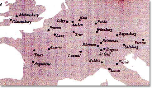 Irish Monasteries throughout Europe